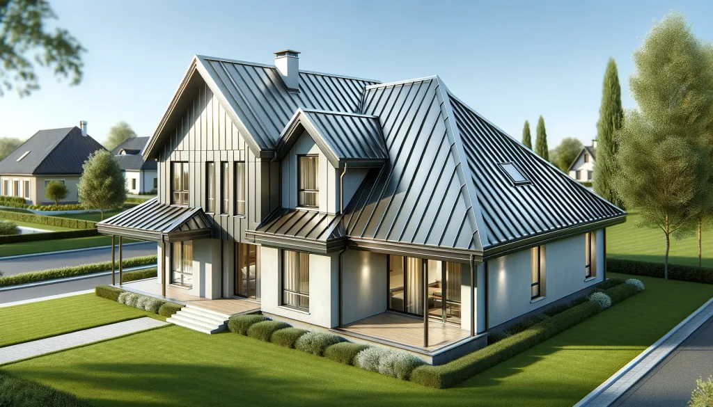 standing seam metal roof in Dubai
